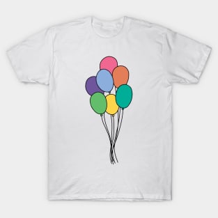 Rainbow Party Balloons T-Shirt